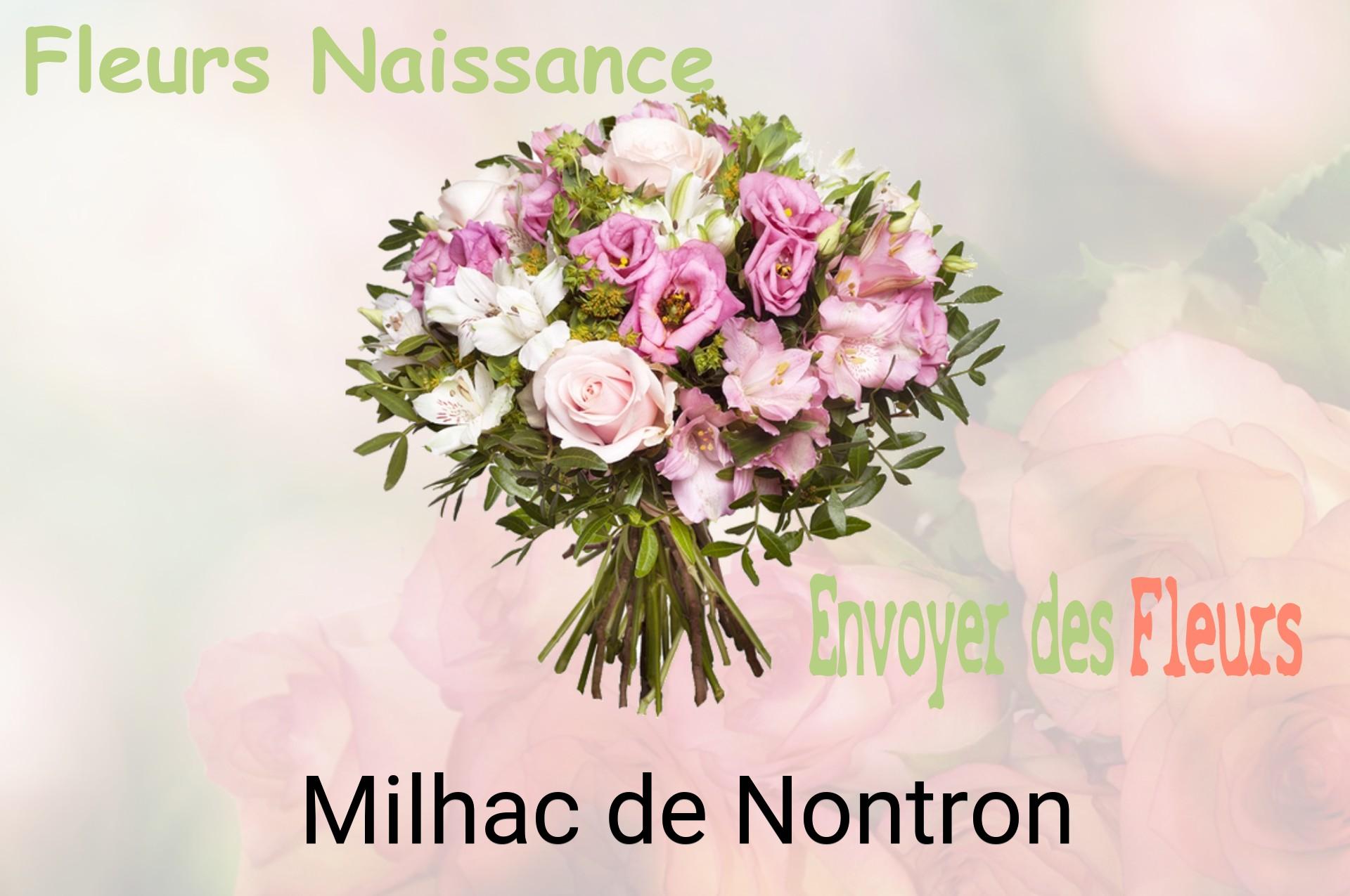Bouquet de fleurs de naissance livré à Milhac-de-Nontron